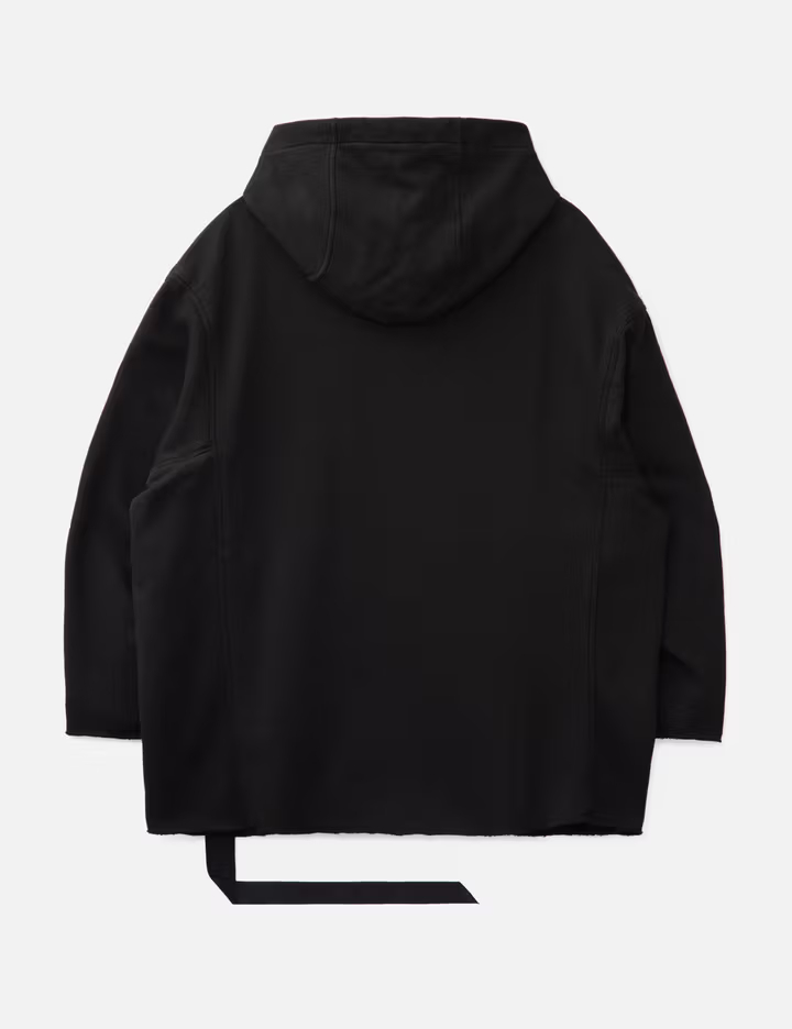 เสื้อฮู้ดผ้าฟลีซหนา 420 แกรม สีดำ แบบโอเวอร์ไซส์ สำหรับผู้ชายและผู้หญิง พิมพ์ลายหน้าคน พร้อมเชือกผูกปรับได้ยาวพิเศษ 3