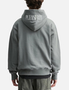 Sweat à capuche unisexe gris 338 g/m² en polaire brossée, imprimé pierres précieuses et logo brodé au dos 5