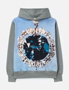Sweat à capuche unisexe gris 338 g/m² en polaire brossée, imprimé pierres précieuses et logo brodé au dos 2