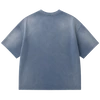 345GSM ヘビーコットン ブリーチウォッシュ加工 シェニール刺繍グラフィックTシャツ 3