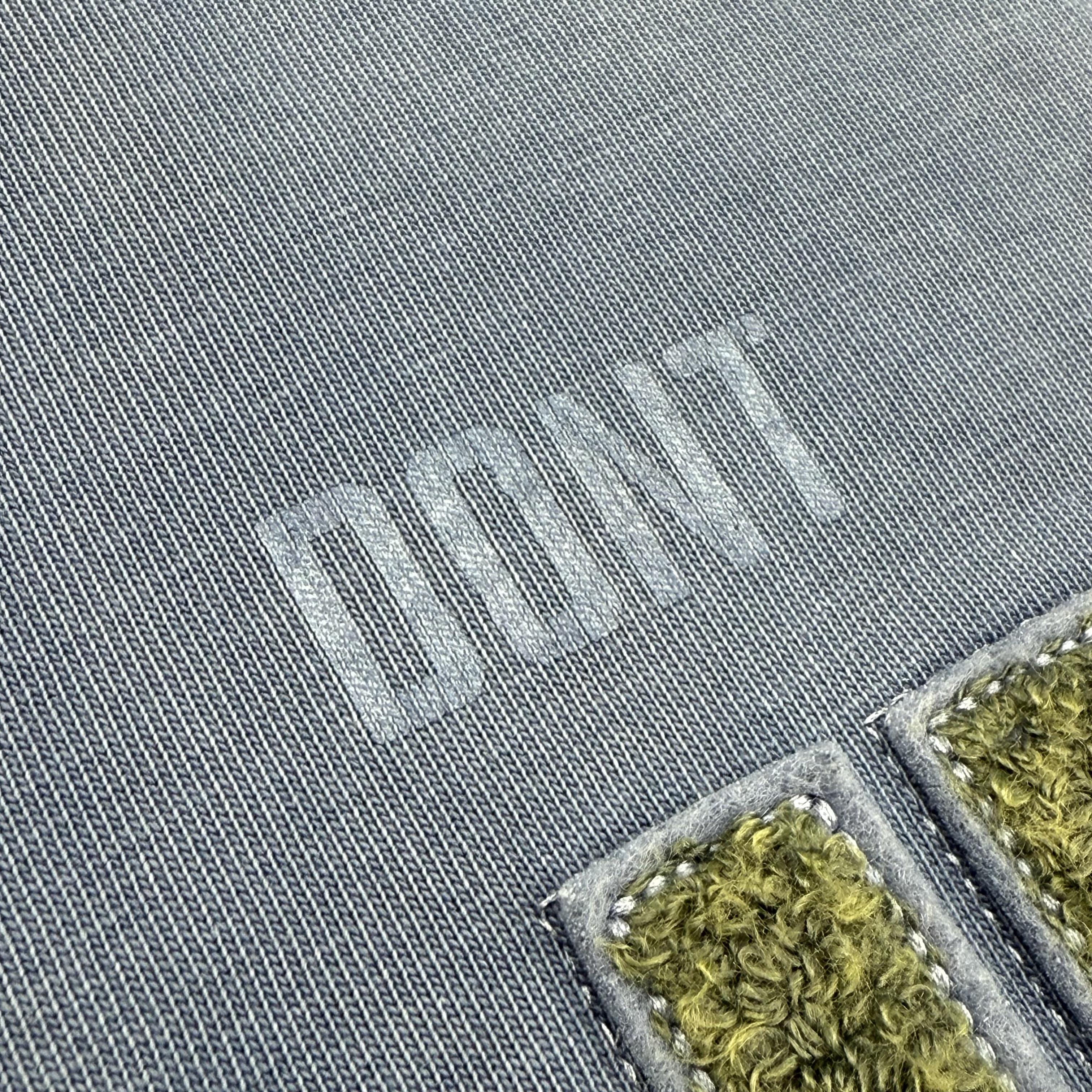 345GSM ヘビーコットン ブリーチウォッシュ加工 シェニール刺繍グラフィックTシャツ 2