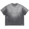 280GSM Enzyme Wash Contrast Stitch Oversized T-Shirt 1