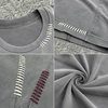 280GSM Enzyme Wash Contrast Stitch Oversized T-Shirt 6