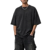 T-shirt oversize in cotone pesante 280 g/m² con lavaggio stone wash e effetto invecchiato. 4
