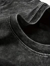 T-shirt oversize in cotone pesante 280 g/m² con lavaggio stone wash e effetto invecchiato. 8