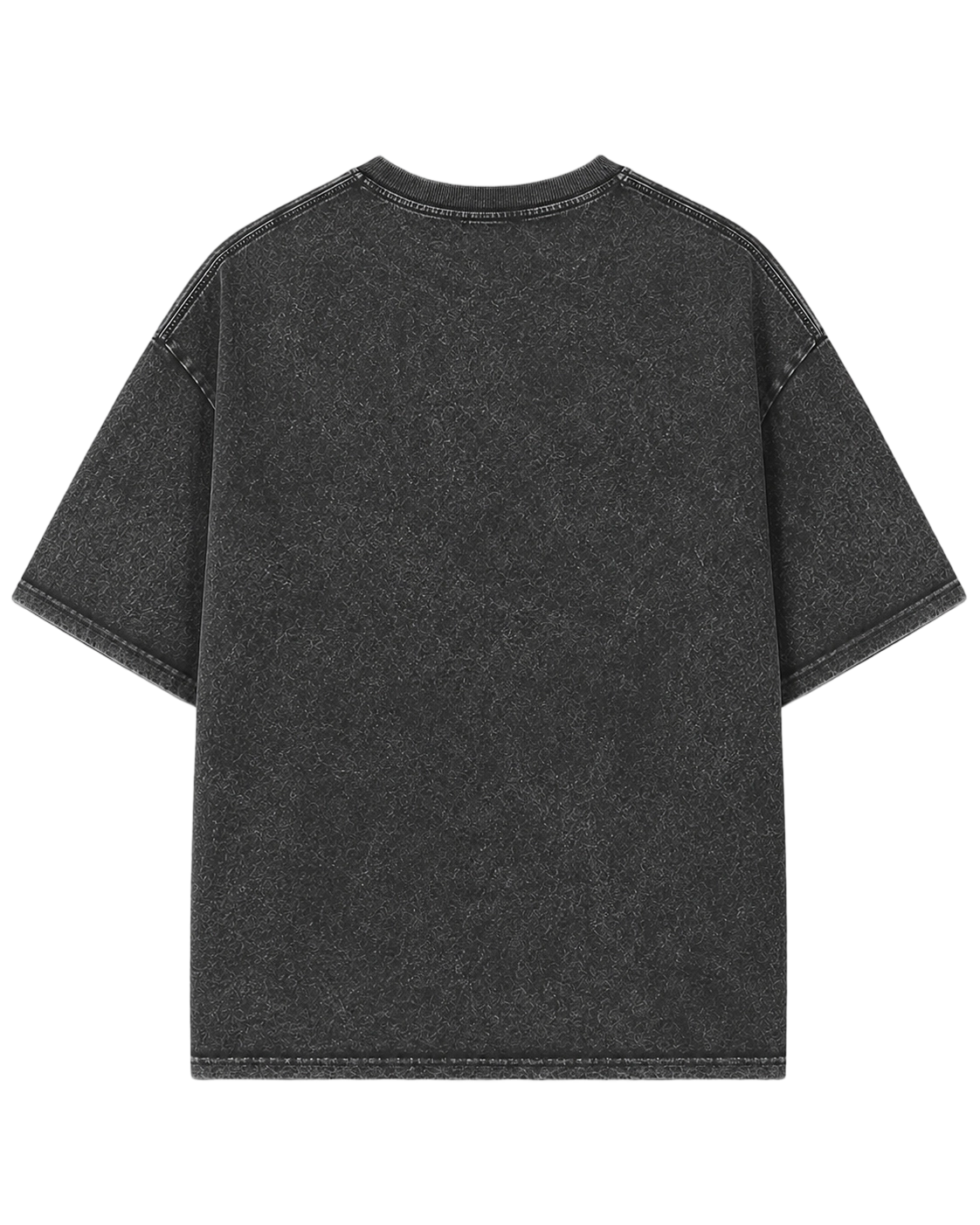 T-shirt oversize in cotone pesante 280 g/m² con lavaggio stone wash e effetto invecchiato. 3
