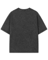 T-shirt oversize in cotone pesante 280 g/m² con lavaggio stone wash e effetto invecchiato. 3