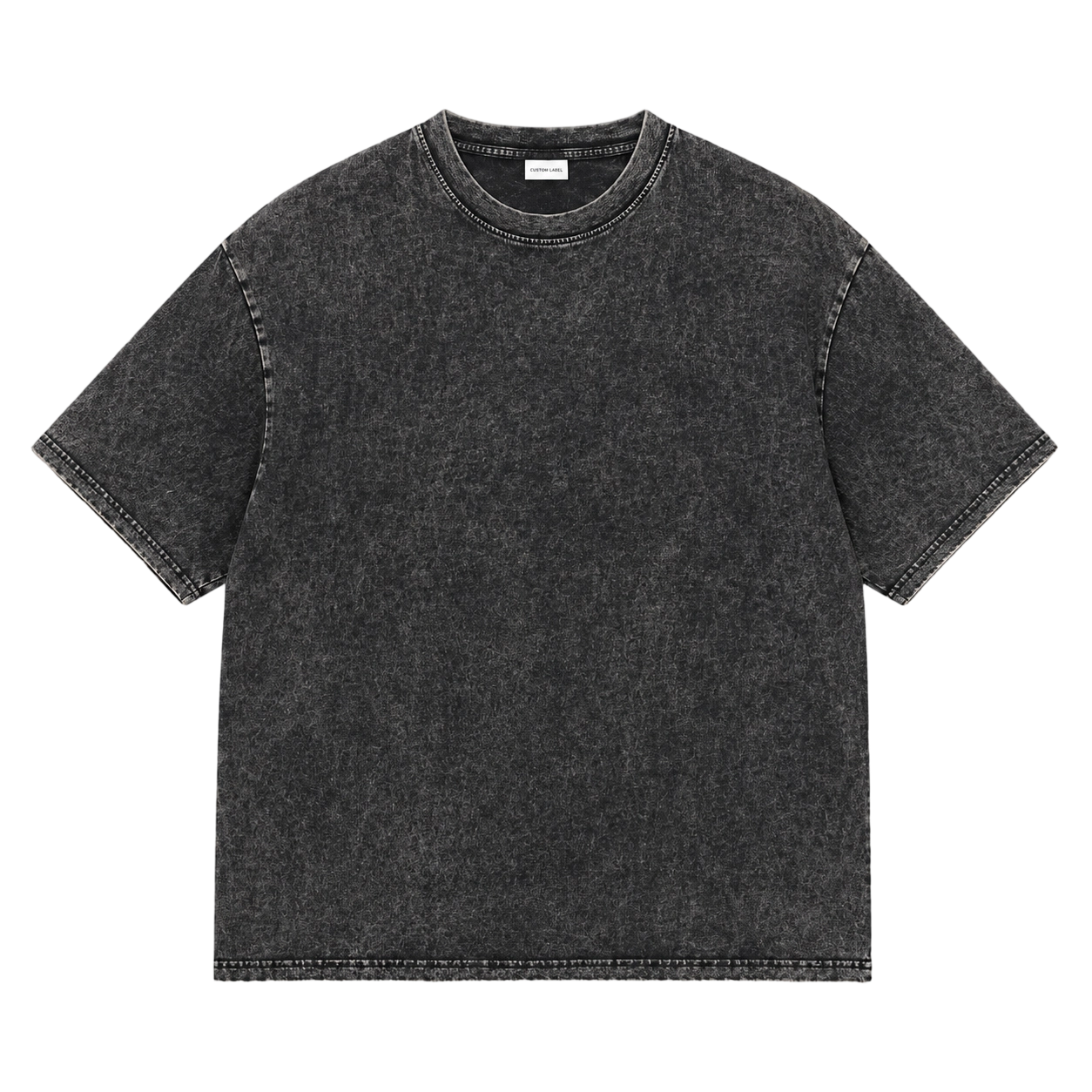 230GSM Combed Cotton Snow Wash Speckled Oversized T-Shirt