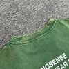 T-shirt oversize verde vintage da 230 g/m² con grafica streetwear DRC. 7