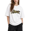 230GSM 100% Cotton Camo Running Dog Screen Print T-Shirt 4