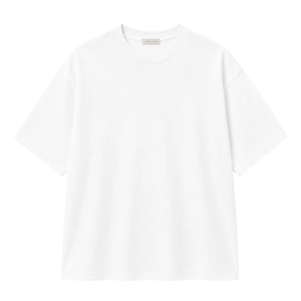 Camiseta de cuello redondo extragrande de algodón ligero de 160 g/m² 1