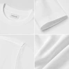 Camiseta de cuello redondo extragrande de algodón ligero de 160 g/m² 5