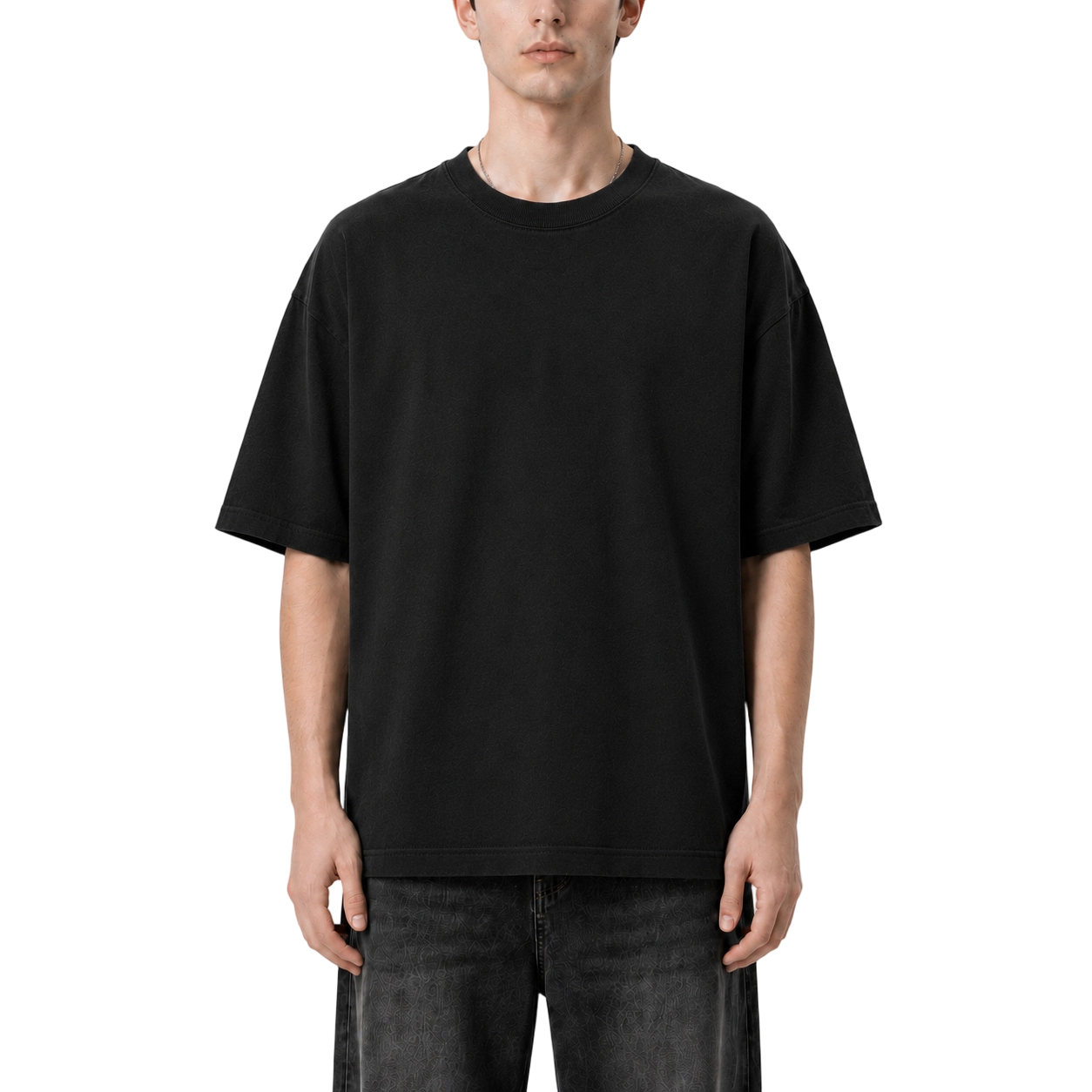 240GSM ヘビーウェイトコットン クルーネックTシャツ 3