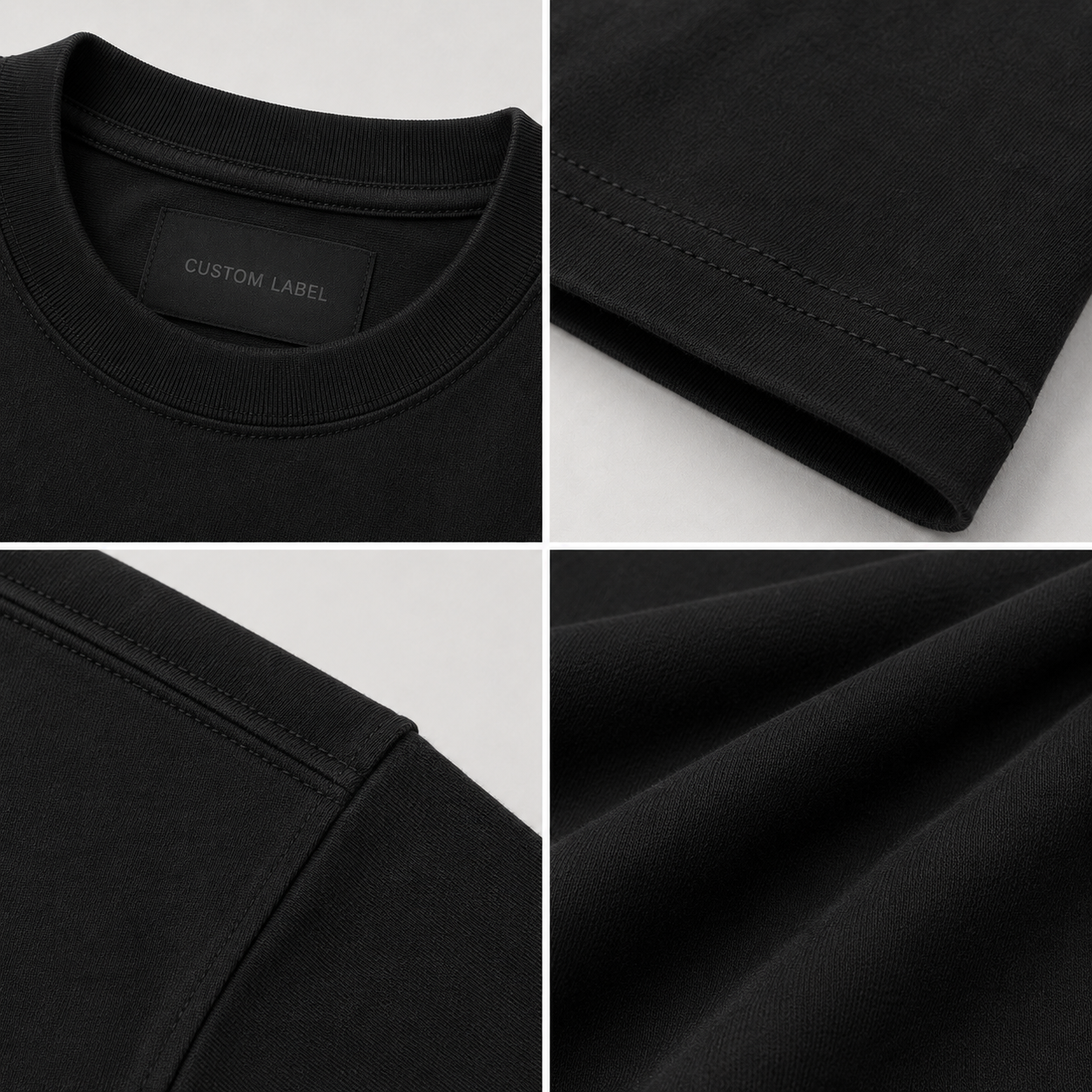 240GSM ヘビーウェイトコットン クルーネックTシャツ 5