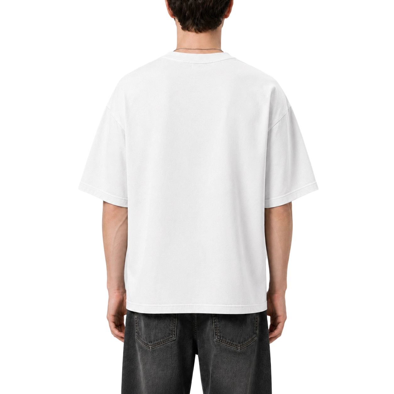 300GSM Heavyweight Cotton Crew Neck T-Shirt 4