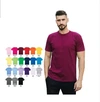 T-shirt personalizzata da uomo in cotone 100% all'ingrosso, taglie forti, con scollo a V, 17 colori 7