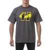 Camiseta masculina oversized com estampa estilo basquete para o verão - Camiseta de manga curta em tecido pesado 3