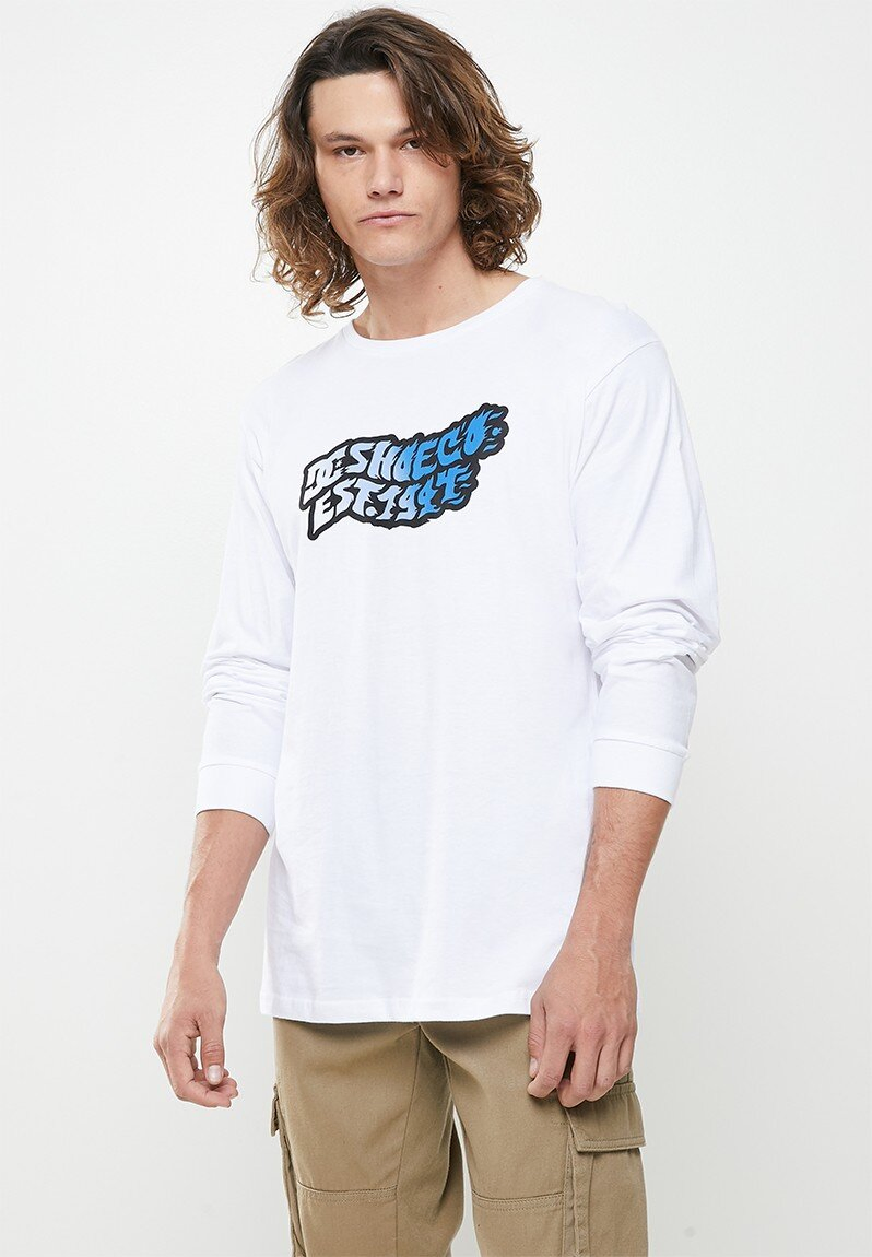 Camisetas de algodón de manga larga y cuello redondo con estampado gráfico de 330 GSM - LSTS014 4
