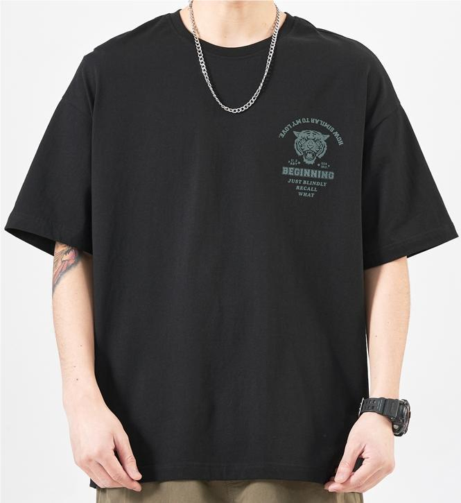 Bulk Custom Logo Printing Cotton T-Shirt - Men's Oversized Blank 3