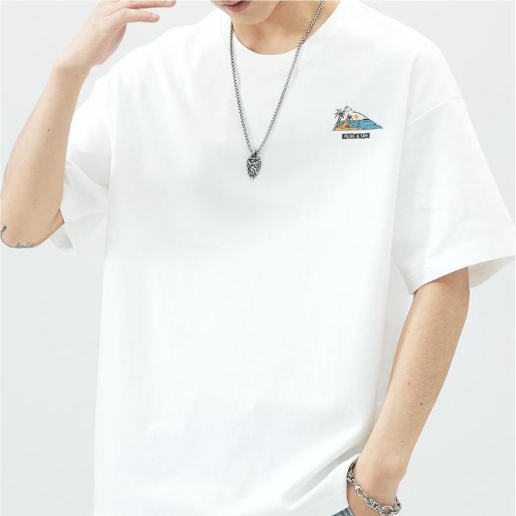 T-shirt homme grande taille en coton avec logo - Impression personnalisée de haute qualité 4