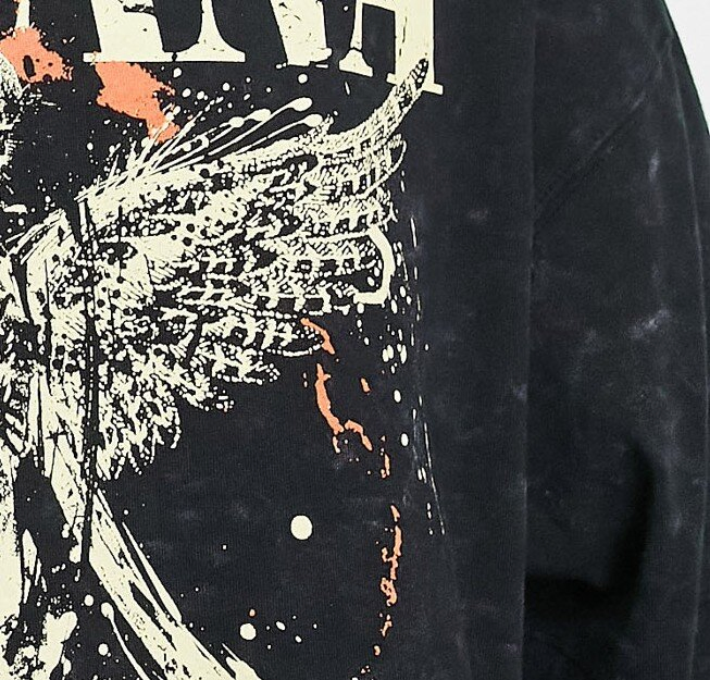 Custom Angel Print Oversized Cotton T-Shirt for Men - Washed Short Sleeve Apparel 6
