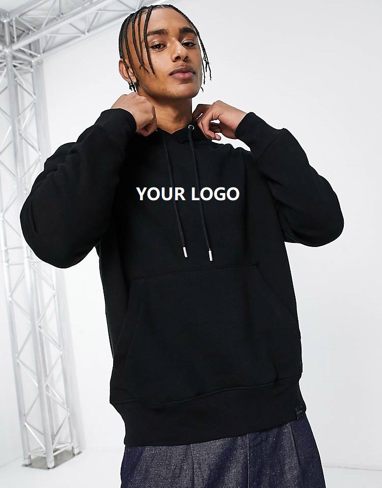 Sweat à capuche de survêtement en coton de haute qualité personnalisé pour homme - Modèle oversize avec logo personnalisé 2