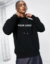 Sweat à capuche de survêtement en coton de haute qualité personnalisé pour homme - Modèle oversize avec logo personnalisé 2