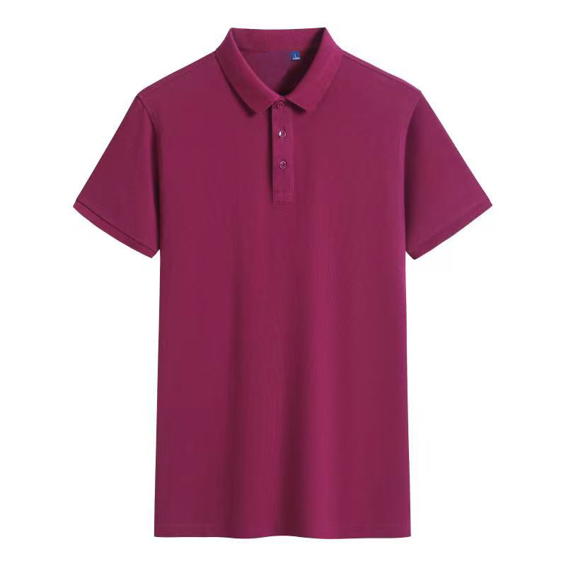 T-shirts de golf en coton brodés personnalisés pour hommes, polos 4