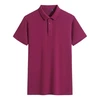 T-shirts de golf en coton brodés personnalisés pour hommes, polos 4