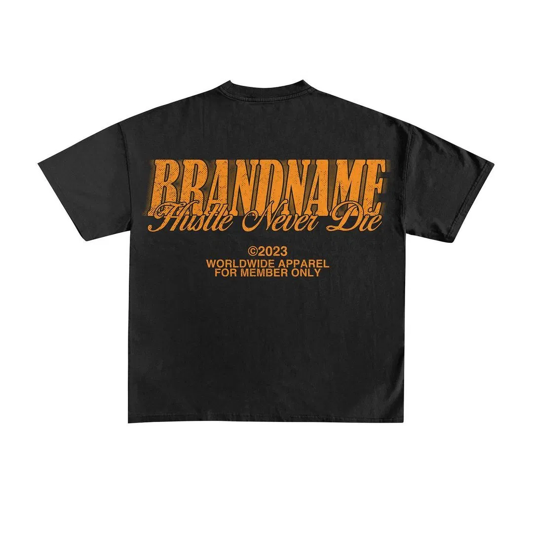 Cotton Logo T-Shirt Printing - Unisex Color Block Tee for Custom Printing 2