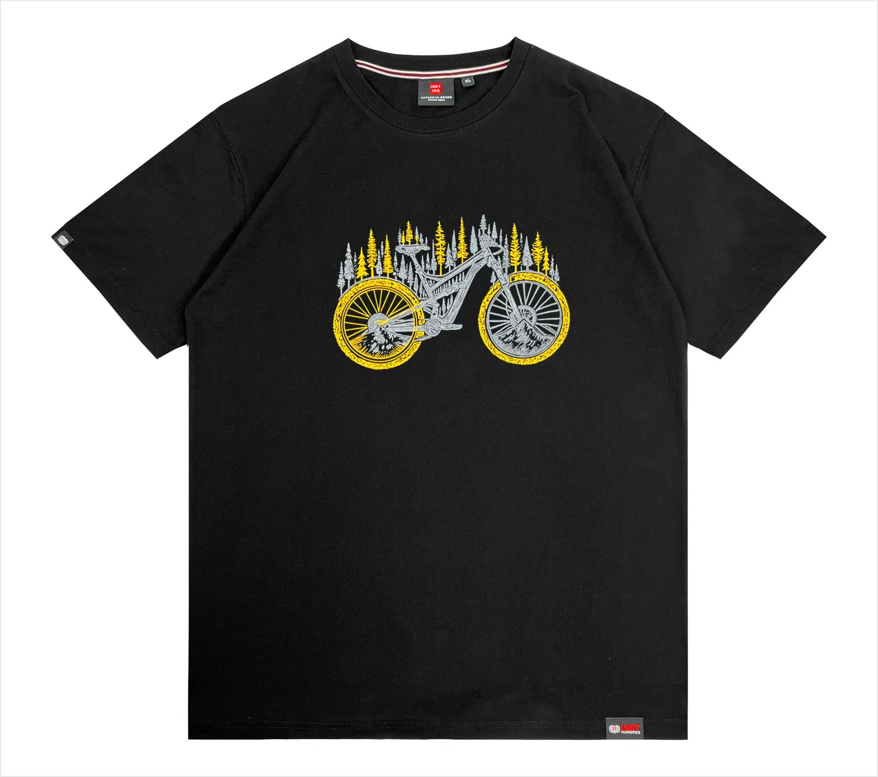 Custom 100% Cotton Men's Wholesale Plus Size Graphic T-Shirt 4