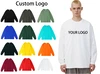T-shirts à manches longues en coton personnalisés pour hommes (vente en gros) 2