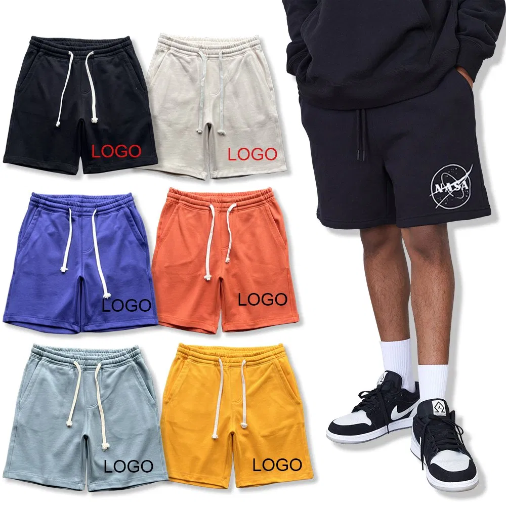 Quần short thể thao nam 100% cotton in logo tùy chỉnh - Bán sỉ quần short thể thao 2