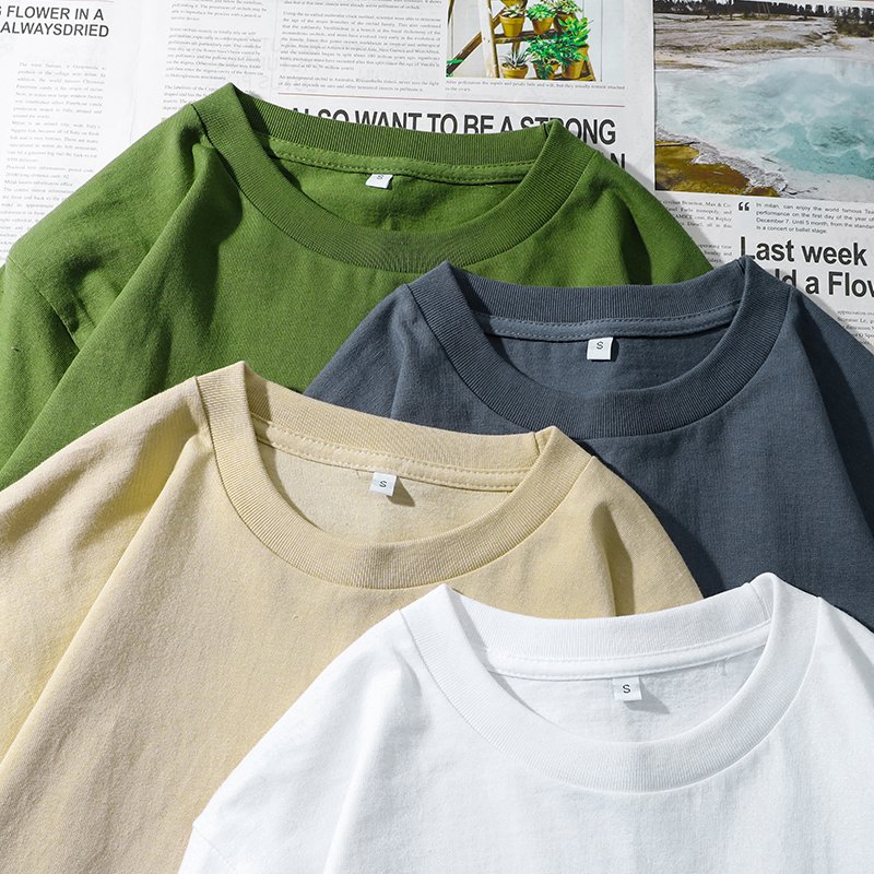 Camisetas de algodón de manga larga y cuello redondo de 280 GSM - LSTS008 6