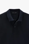 Polo de golf liso de manga corta para hombre con textura de cuentas y logotipo personalizado. 4