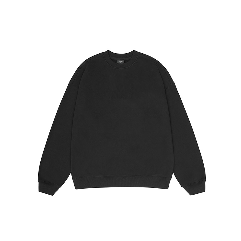 Áo nỉ cổ tròn dáng rộng 100% cotton, unisex, đặt hàng số lượng lớn. 5