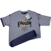 T-shirt in cotone biologico con scollo rotondo, maniche corte e vestibilità regolare da 200 g/m², con grafica 3