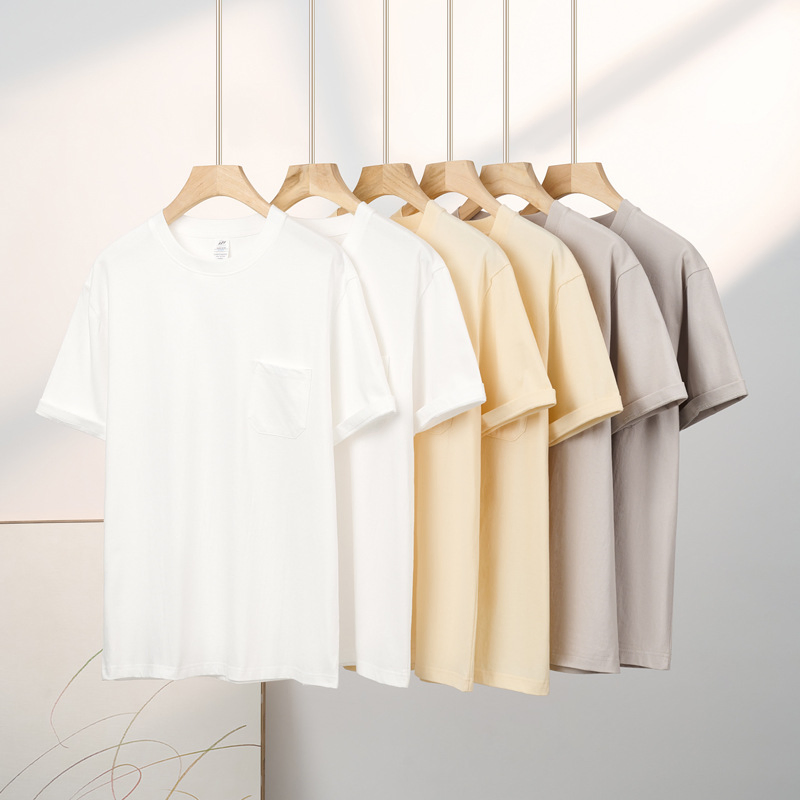 ユニセックスカスタム100%コットンTシャツ卸売高品質メンズ無地Tシャツ 5