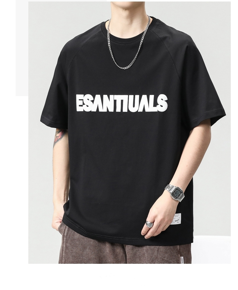Black Screen Printed 100% Cotton Heavyweight T Shirt for Men - Bella Canvas Bamboo 3