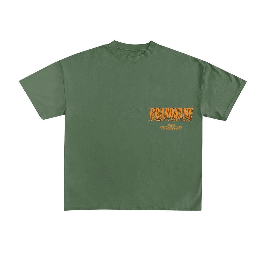 Cotton Logo T-Shirt Printing - Unisex Color Block Tee for Custom Printing 3