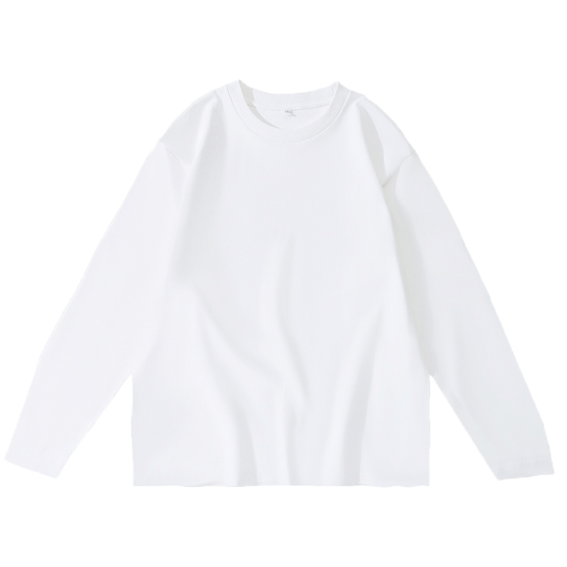 Camisetas de algodón de manga larga y cuello redondo de 280 GSM - LSTS008 3