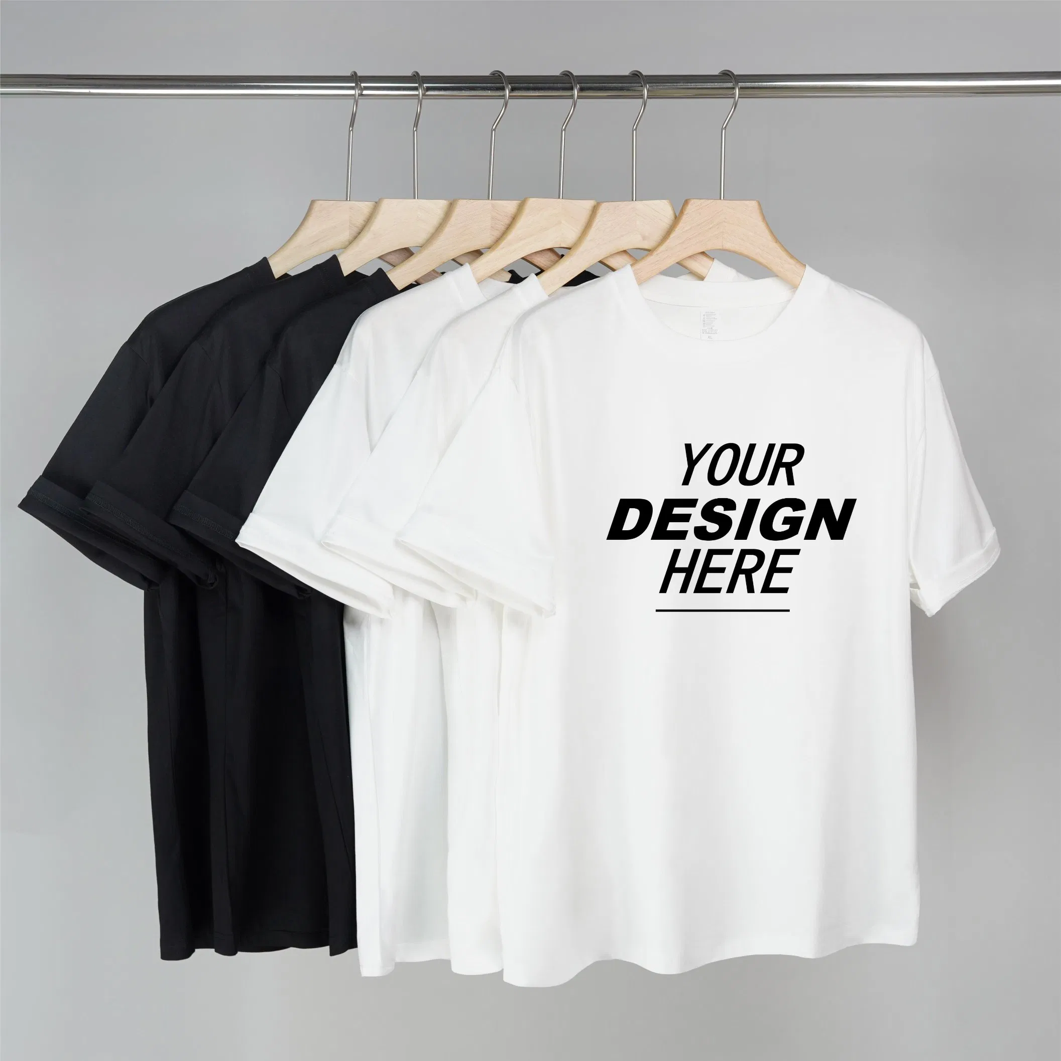 T-shirt da uomo con stampa logo personalizzata, 100% cotone - T-shirt estiva 6