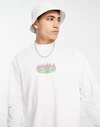 350 GSM グラフィックコットン 長袖クルーネックコットンTシャツ-LSTS012 2