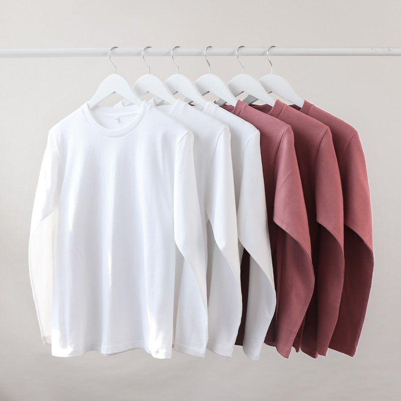 スクリーンプリント刺繍パフ付きカスタムTシャツ長袖 3