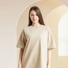 Toptan OEM 210g Özel Logolu %100 Pamuklu Tişört - Oversize Boş Sokak Giyim 2