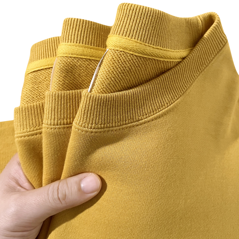 Pamuklu Sweatshirt - Özel Logo Baskılı Erkek Bisiklet Yaka Kazak 4