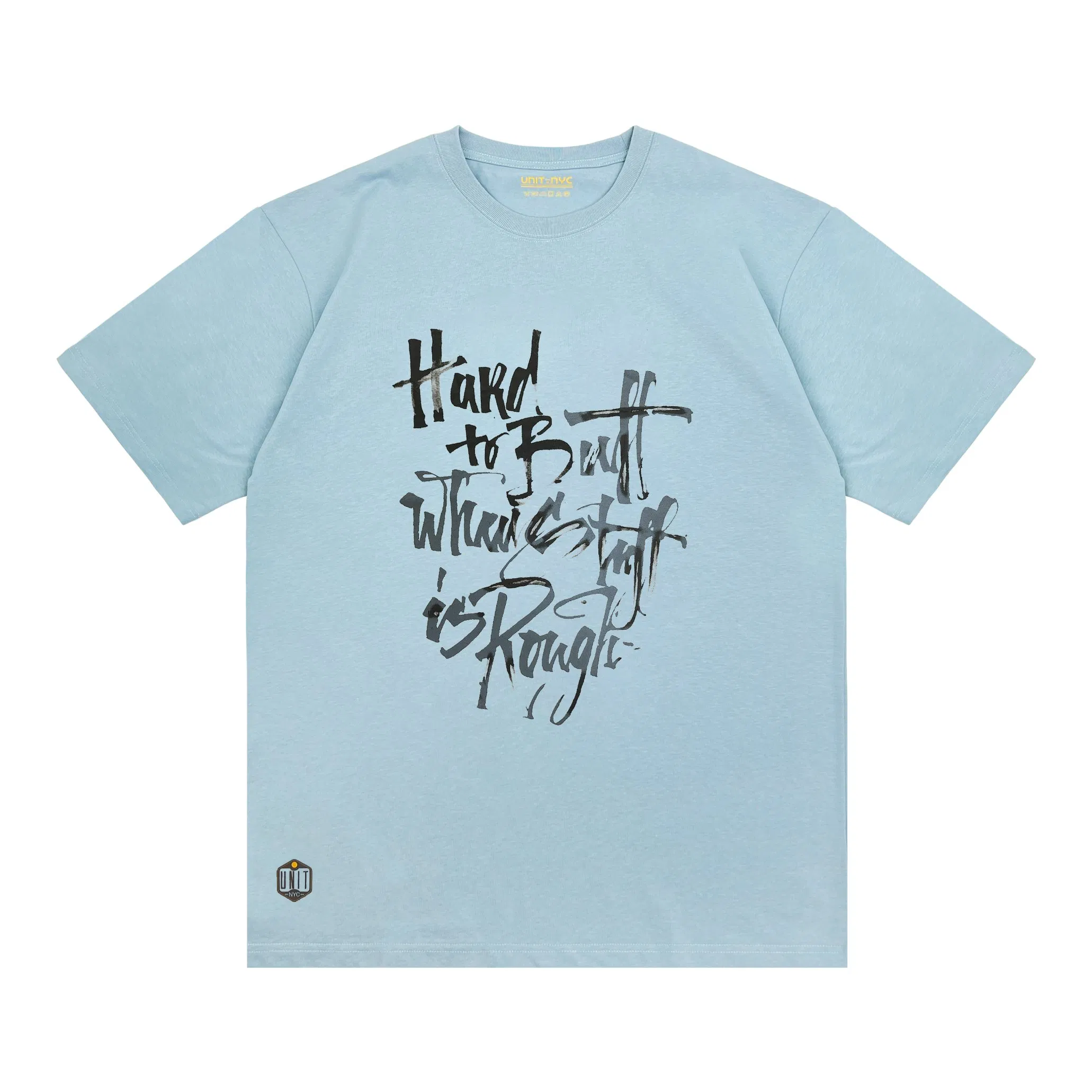 T-shirt oversize da uomo in cotone 100% lavato con acido vintage 5
