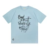 T-shirt oversize da uomo in cotone 100% lavato con acido vintage 5
