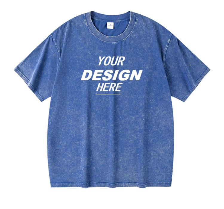 Acid Washed Oversized Plus Size T-Shirt Unisex Drop Shoulder Tee 3