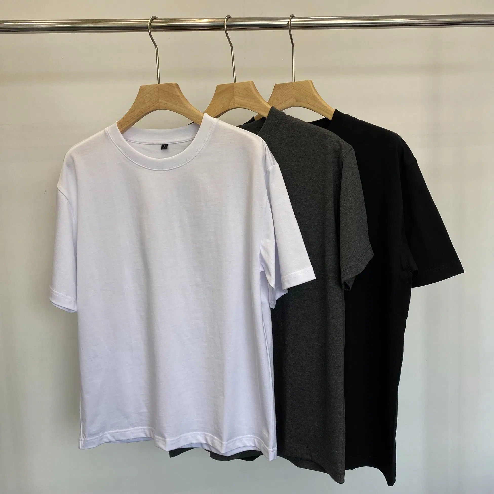 Camiseta de algodão personalizada com estampa serigráfica para atacado - Impressão em espuma de alta qualidade (250g) 3